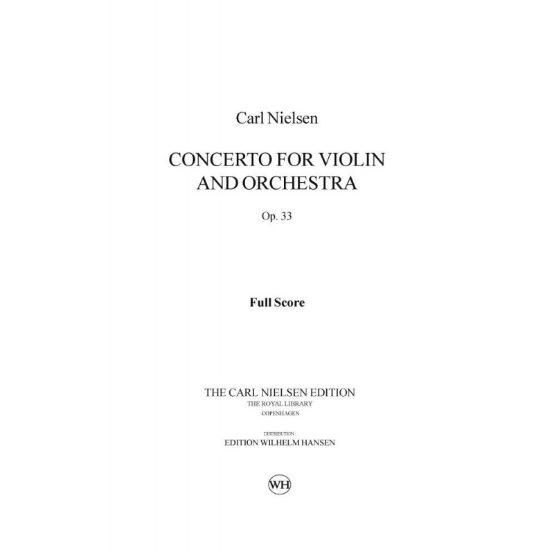 Concerto For Violin And Orchestra Op.33