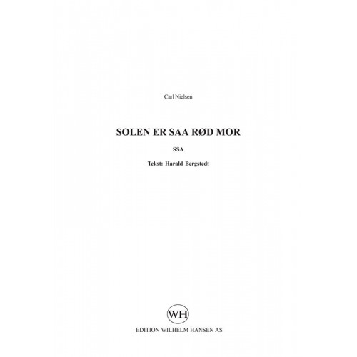 Solen Er Saa Rød Mor