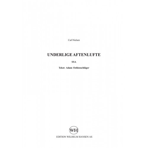 Underlige Aftenlufte